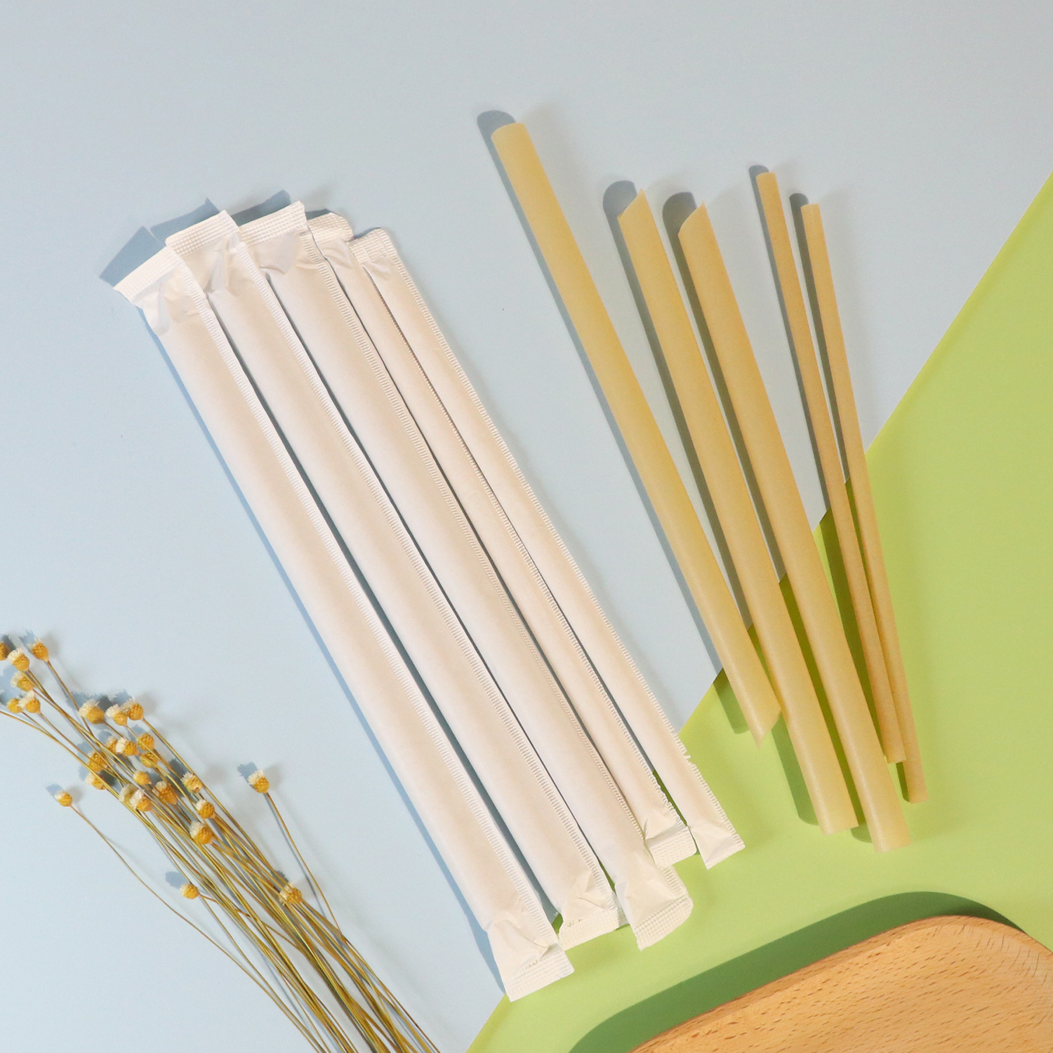 PLA bamboo fiber straw